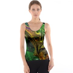 Chameleon Reptile Lizard Animal Tank Top by Wegoenart