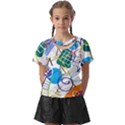 Abstract Pattern Kids  Front Cut Tee View1