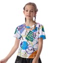 Abstract Pattern Kids  Front Cut Tee View2