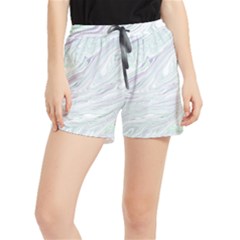 Illustration Marble Texture Marble Painting Women s Runner Shorts by Wegoenart