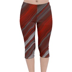 Illustration Colored Pattern Bokeh Blurred Blur Velvet Capri Leggings  by Wegoenart