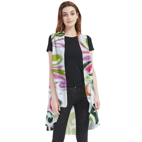 Im Fourth Dimension Colour 31 Sleeveless Chiffon Waistcoat Shirt by imanmulyana