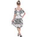 IM Fourth Dimension Black White 40 Kids  Cut Out Shoulders Chiffon Dress View2