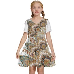 Im Fourth Dimension Colour 52 Kids  Short Sleeve Tiered Mini Dress by imanmulyana