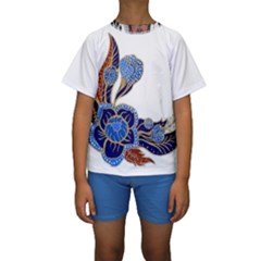 Im Fourth Dimension Colour 58 Kids  Short Sleeve Swimwear by imanmulyana