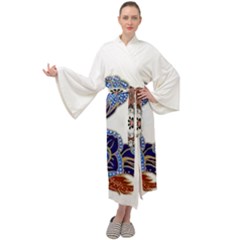 Im Fourth Dimension Colour 58 Maxi Velour Kimono by imanmulyana