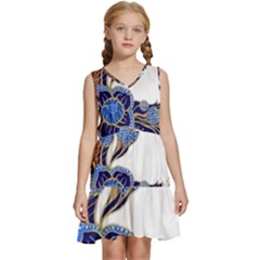 Im Fourth Dimension Colour 58 Kids  Sleeveless Tiered Mini Dress by imanmulyana