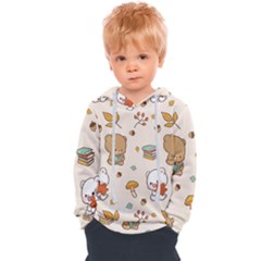 Illustration Bear Cartoon Background Pattern Kids  Overhead Hoodie by Sudhe