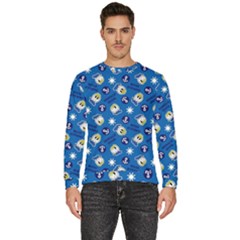 Illustration Duck Cartoon Background Men s Fleece Sweatshirt by Sudhe