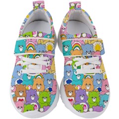 Care Bears Bear Background Cartoon Kids  Velcro Strap Shoes by Sudhe