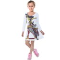 IM Fourth Dimension Abimanyu Kids  Long Sleeve Velvet Dress View1