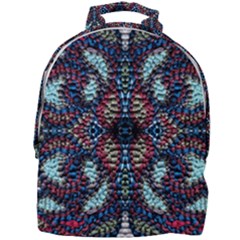 Blue Onn Burgundy Mini Full Print Backpack by kaleidomarblingart