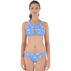 Illustration Seashell Clam Pattern Art Design Perfectly Cut Out Bikini Set by danenraven