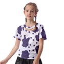 Illustration Cow Pattern Texture Cloth Dot Animal Kids  Front Cut Tee View2