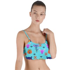 Illustration Design Gardening Texture Layered Top Bikini Top  by danenraven