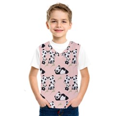 Pattern Panda Bear Kids  Basketball Tank Top by danenraven