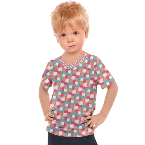 Patchwork Pastel Pattern Art Kids  Sports Tee by danenraven