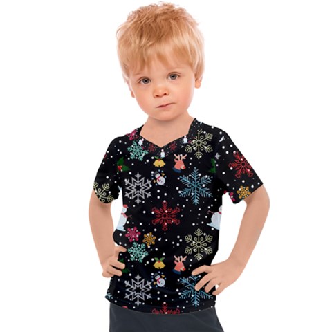 Illustration Xmas Christmas Thanks Giving Pattern Kids  Sports Tee by danenraven