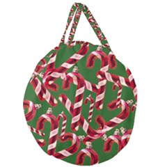 Christmas Wrapping Paper Abstract Giant Round Zipper Tote by danenraven