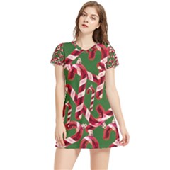Christmas Wrapping Paper Abstract Women s Sports Skirt by danenraven