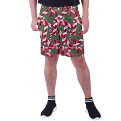 Christmas Wrapping Paper Abstract Men s Pocket Shorts by danenraven