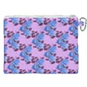 Roses Flowers Background Leaves Canvas Cosmetic Bag (XXL) View2