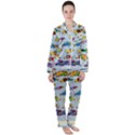 Fish Ocean Sea Water Diving Blue Nature Satin Long Sleeve Pajamas Set View1