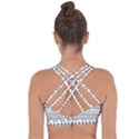 Christmas Trees Pattern Design Cross String Back Sports Bra View2