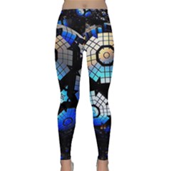 Illustration Tech Galaxy Robot Bot Science Classic Yoga Leggings by danenraven