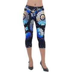 Illustration Tech Galaxy Robot Bot Science Lightweight Velour Capri Leggings  by danenraven