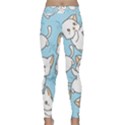Seamless-little-cat-dragonfly-pattern Classic Yoga Leggings View1