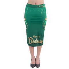 Merry Christmas Holiday Midi Pencil Skirt by artworkshop