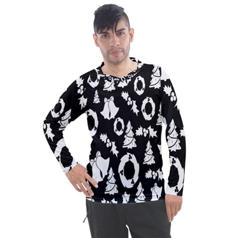 Black Card Christmas December Men s Pique Long Sleeve Tee by artworkshop