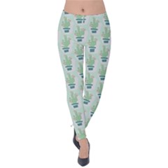 Cuteness Overload Of Cactus!  Velvet Leggings by ConteMonfrey