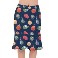 Vintage Vegetables  Short Mermaid Skirt by ConteMonfrey