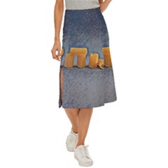 Pasta Is Art - Italian Food Midi Panel Skirt by ConteMonfrey