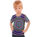 Kaleidoscope Geometric Circles Kids  Sports Tee View1