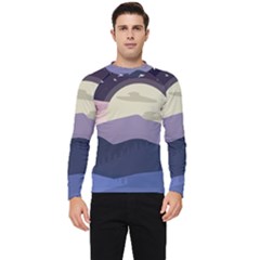 Illustration People Enjoying Summer Season Men s Long Sleeve Rash Guard by Ravend