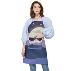 Illustration People Enjoying Summer Season Pocket Apron by Ravend