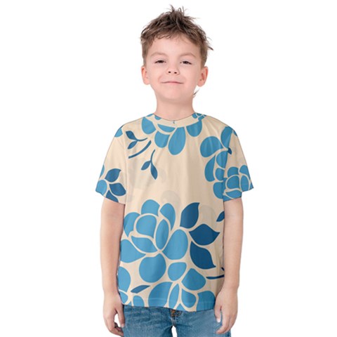 Flower Petal Branch Corolla Kids  Cotton Tee by danenraven