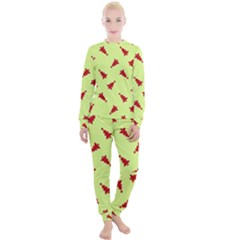 Red Christmas Tree Green Women s Lounge Set by TetiBright