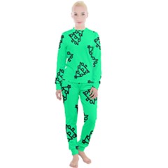 Tree With Ornaments Green Women s Lounge Set by TetiBright