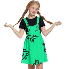 Tree With Ornaments Green Kids  Apron Dress by TetiBright