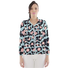 Blue And Pink Jaguar Dots Leopard Women s Windbreaker by ConteMonfreyShop