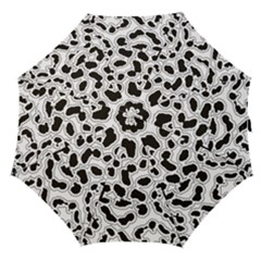 Black And White Dots Jaguar Straight Umbrella by ConteMonfreyShop