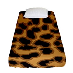 Leopard Print Spots Fitted Sheet (single Size) by ConteMonfreyShop