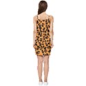 Leopard Print peach colors Summer Tie Front Dress View2