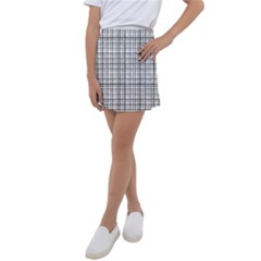 Small White Lines - Plaids Kids  Tennis Skirt by ConteMonfrey