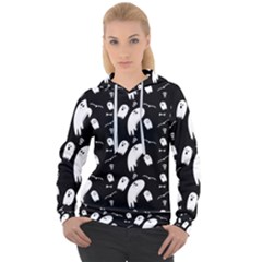 Ghost Background Halloween Women s Overhead Hoodie by Wegoenart