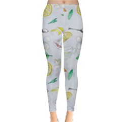 Tea Drinking Welding Tea Bag Leggings  by Wegoenart